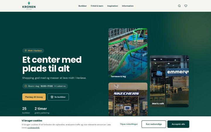 Screenshot of kronenvanlose.dk