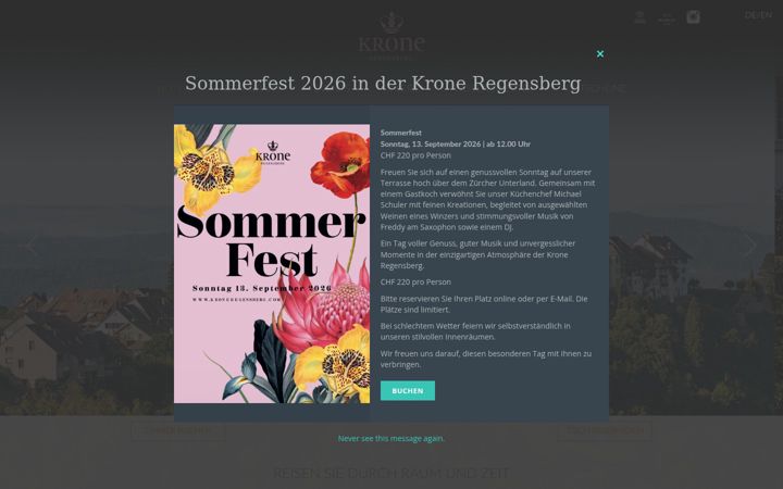 Screenshot of kroneregensberg.com
