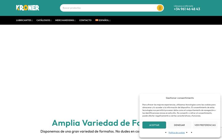 Screenshot of kroneroil.com