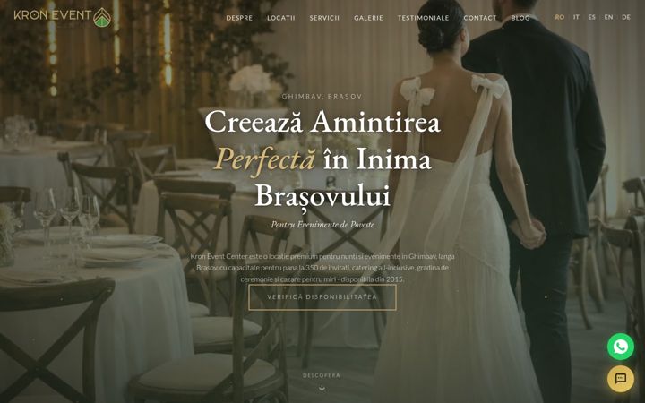 Screenshot of kronevent.ro