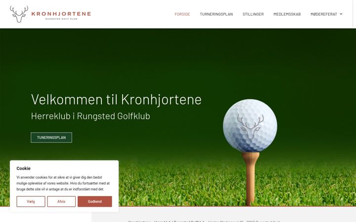 Screenshot of kronhjortene.dk