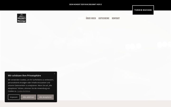 Screenshot of kroni-massage.ch