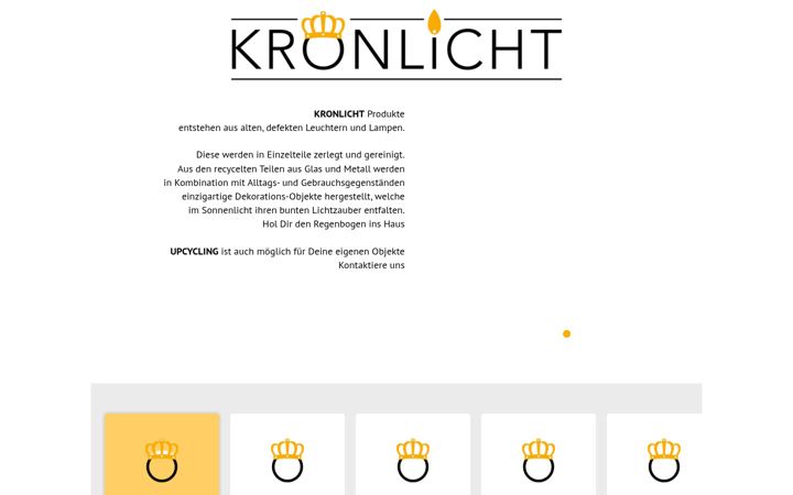Screenshot of kronlicht.ch