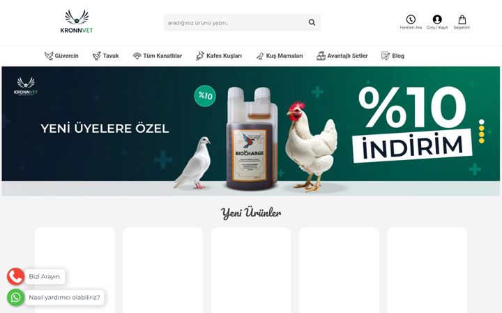 Screenshot of kronnvet.com