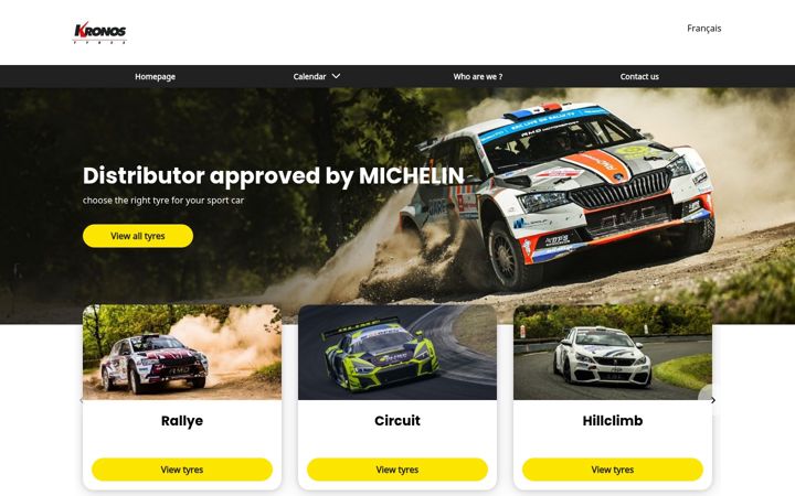 Screenshot of kronos-tyres.com
