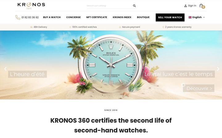 Screenshot of kronos360.com