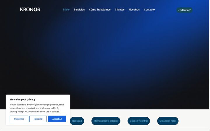 Screenshot of kronoshuk.com