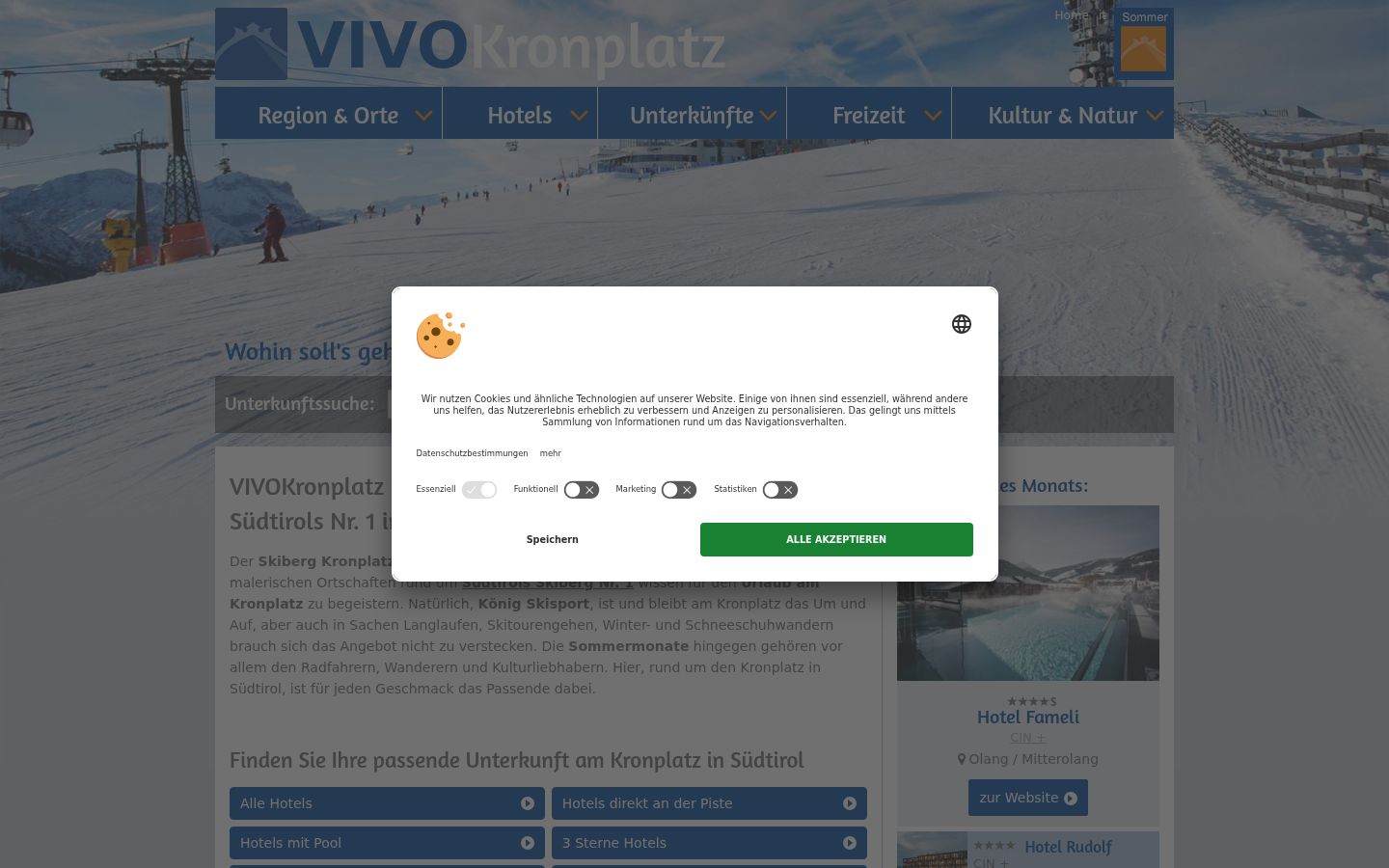 Snímka obrazovky banera súhlasu zobrazeného pred akoukoľvek interakciou