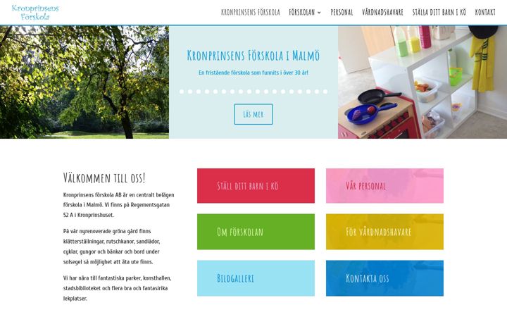 Screenshot of kronprinsensforskola.se