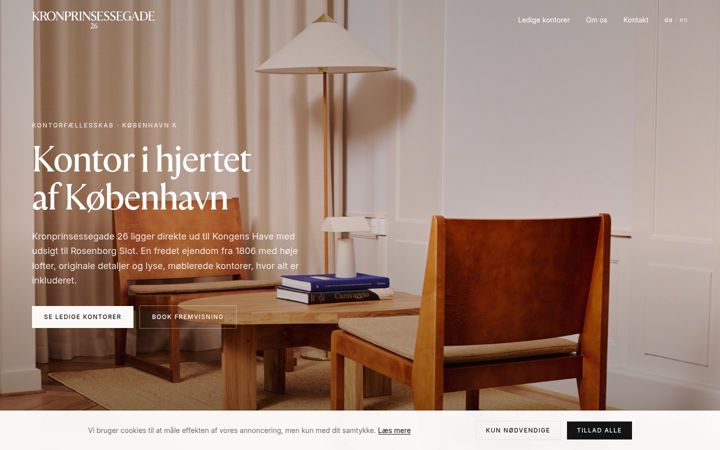 Screenshot of kronprinsessegade26.dk