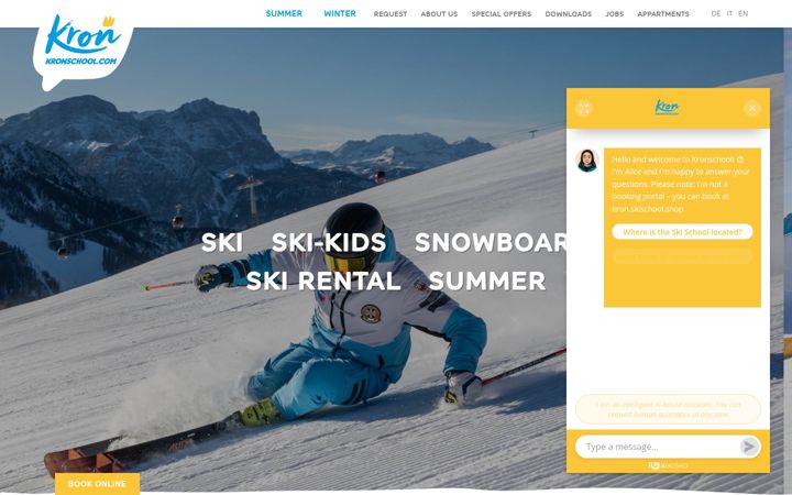 Screenshot of kronschool.com
