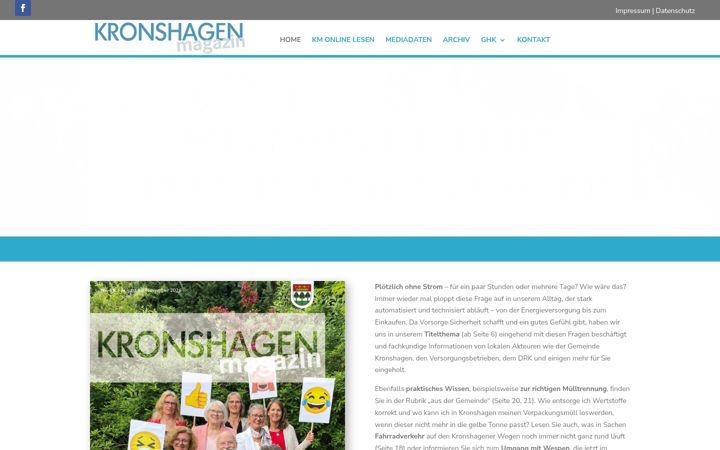 Screenshot of kronshagen-magazin.com
