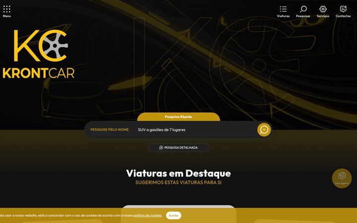 Screenshot of krontcar.com