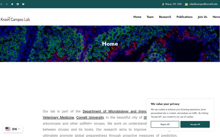 Screenshot of krooncamposlab.com