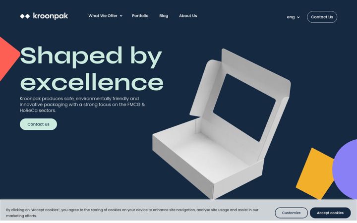 Screenshot of kroonpak.com