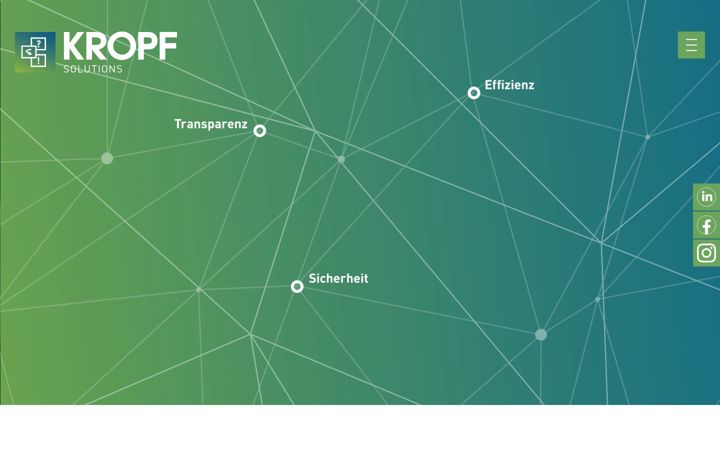 Screenshot of kropf-solutions.com