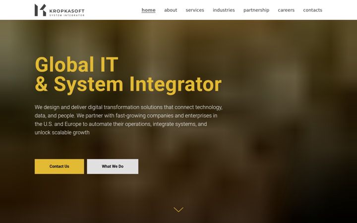 Screenshot of kropkasoft.com