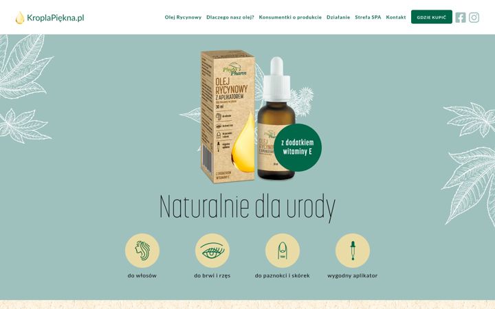 Screenshot of kroplapiekna.pl
