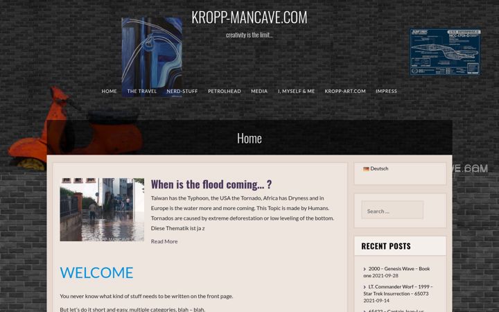 Screenshot of kropp-mancave.com