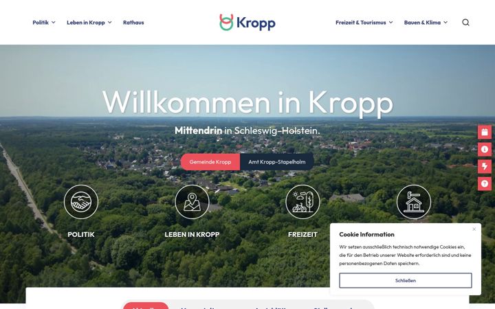Screenshot of kropp.de