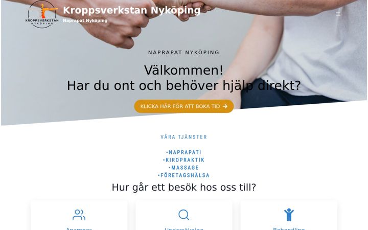 Screenshot of kroppsverkstan.se