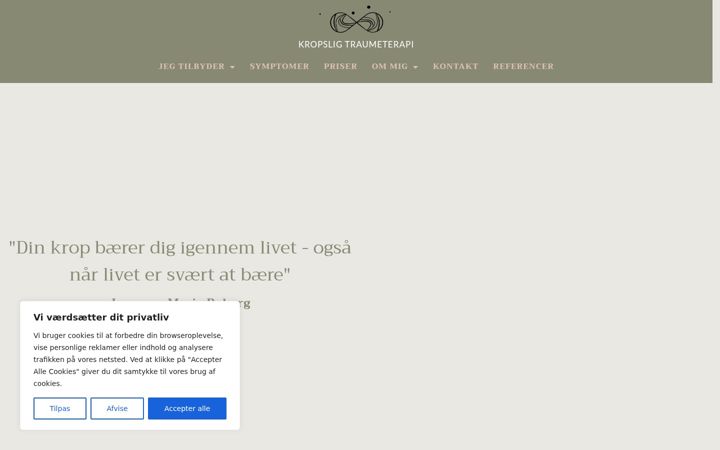 Screenshot of kropsligtraumeterapi.dk