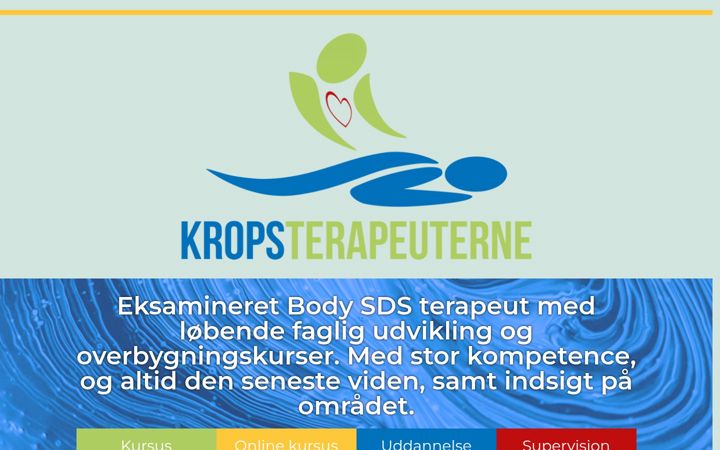 Screenshot of kropsterapeuterne.dk