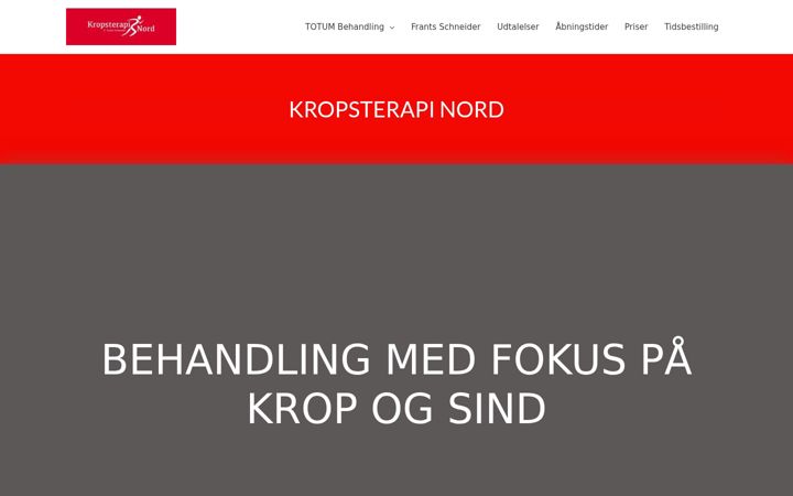 Snimka zaslona za kropsterapinord.com