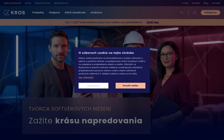 Screenshot of kros.sk