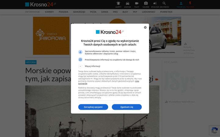 Screenshot of krosno24.pl
