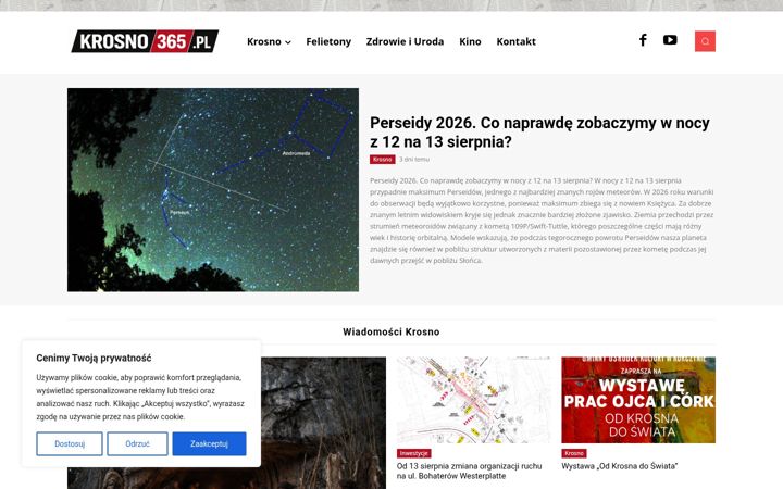 Screenshot of krosno365.pl
