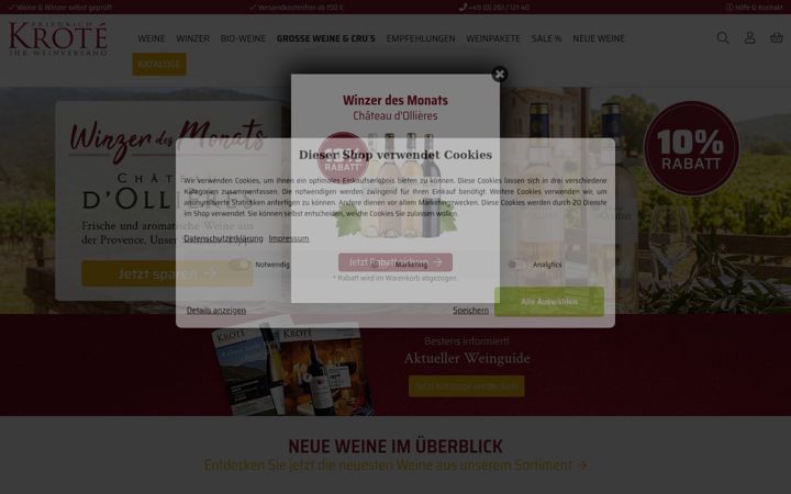 Screenshot of krote.de