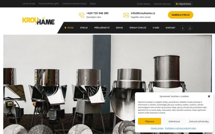 Screenshot of krouhame.cz