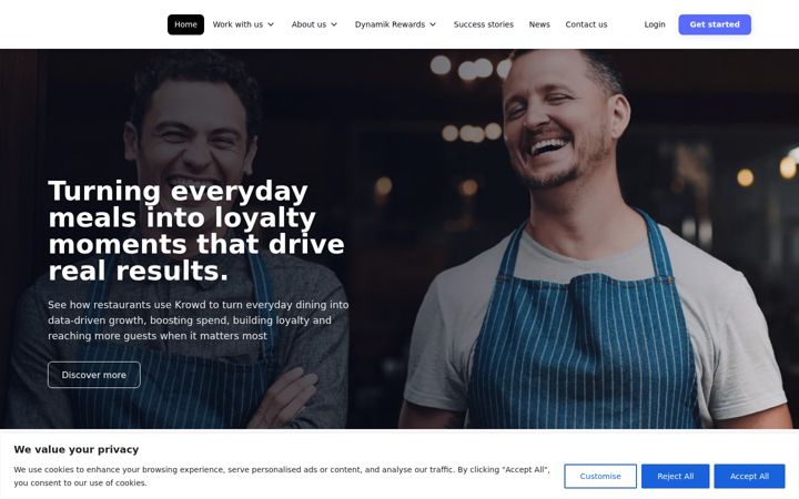 Screenshot of krowdit.com