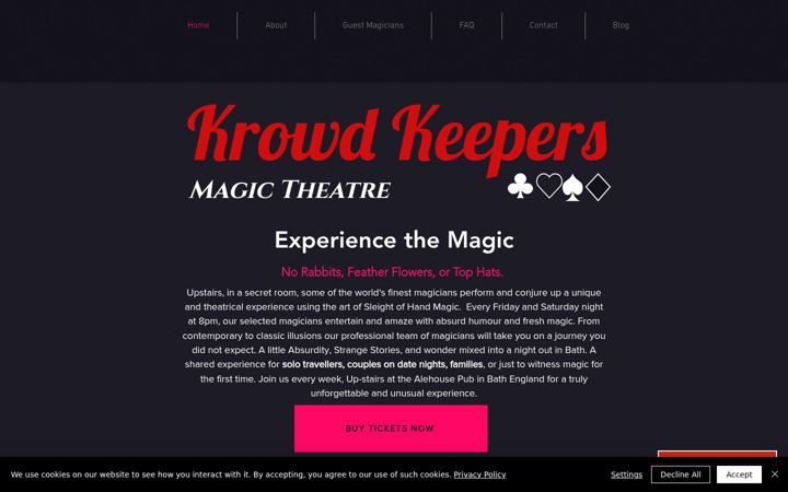 Screenshot of krowdkeepers.com