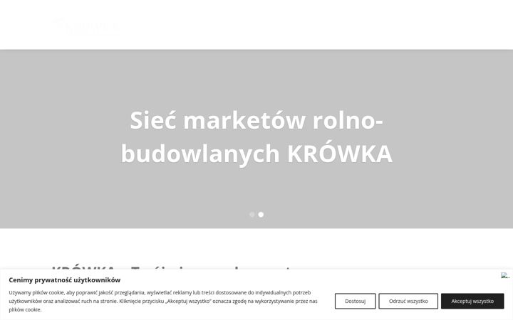 Screenshot of krowkamarkety.pl