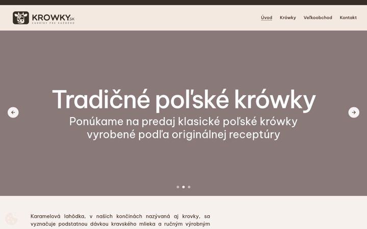 Screenshot of krowky.sk