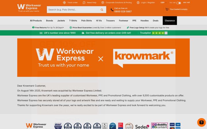 Screenshot of krowmark.com