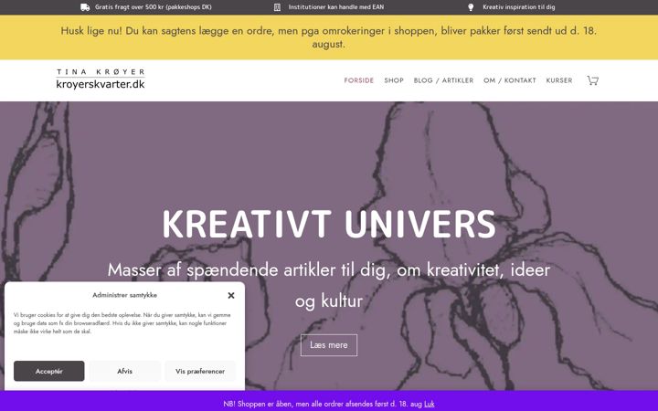 Screenshot of kroyerskvarter.dk