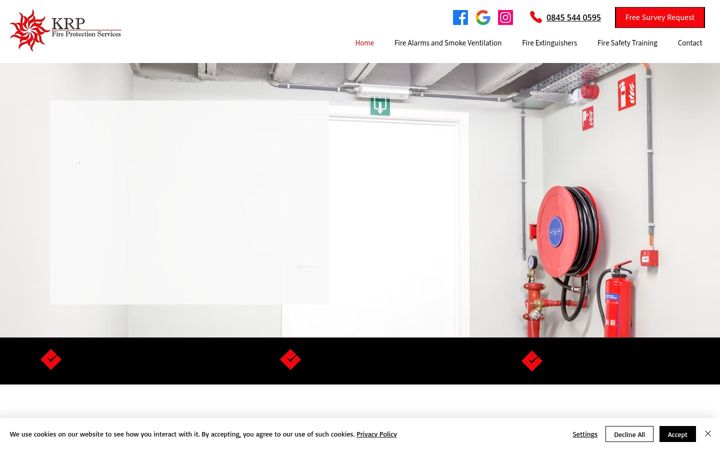 Screenshot of krpservices.com
