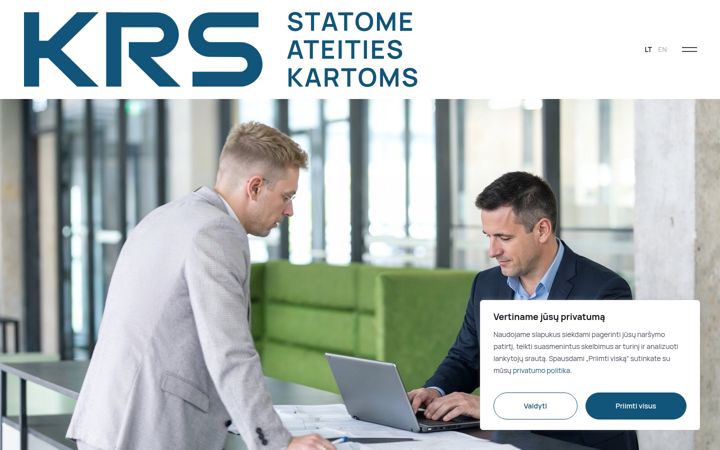 Screenshot of krs.eu