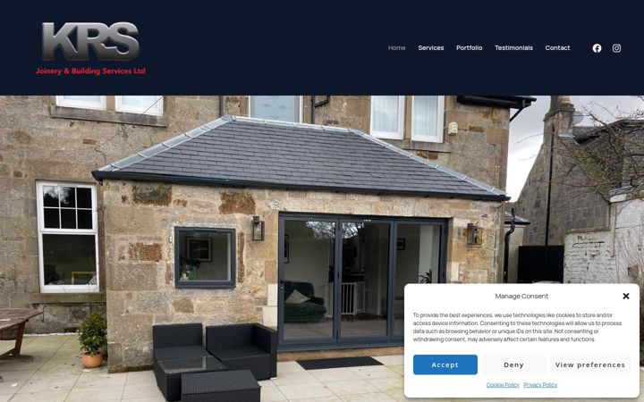 Screenshot of krsbuildingservices.com