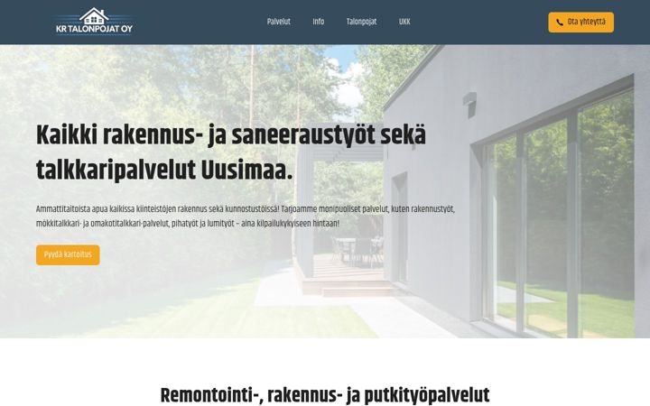 Screenshot of krtalonpojat.fi