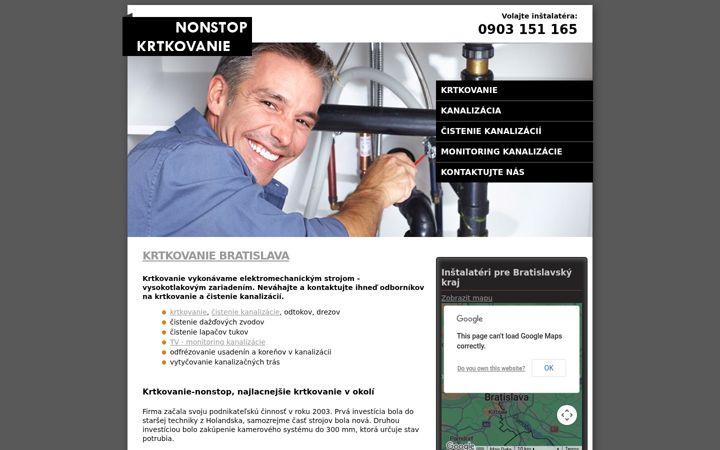 Screenshot of krtkovanie-nonstop.sk