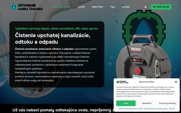 Screenshot of krtkovaniebanskastiavnica.sk