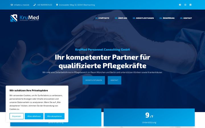 Screenshot of kru-med.de