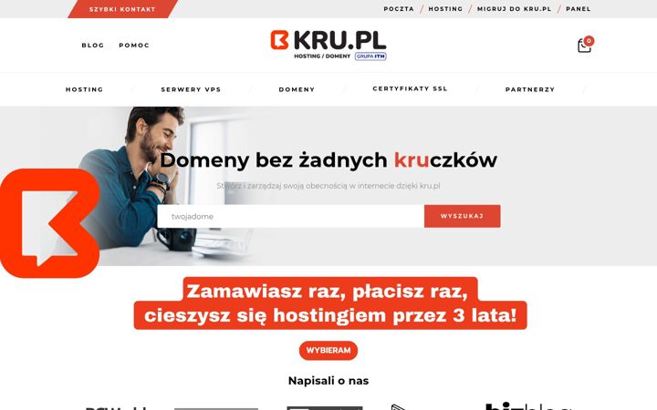 Skærmbillede af kru.pl