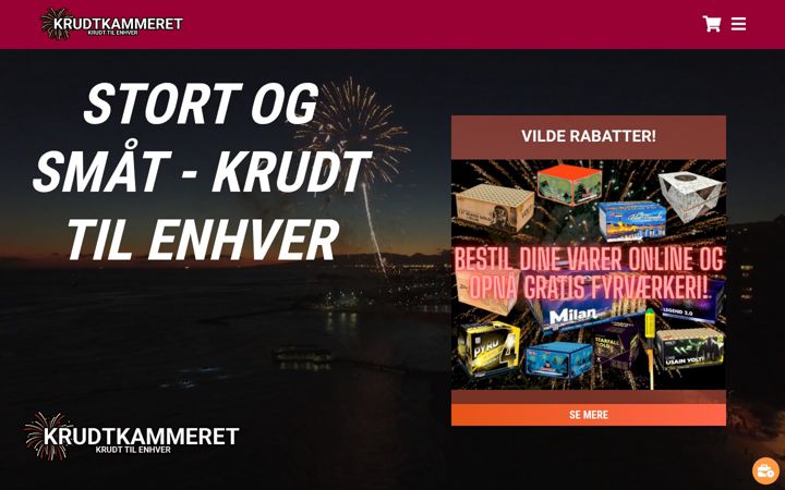 Screenshot of krudtkammeret.dk