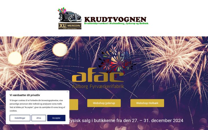 Screenshot of krudtvognen.dk