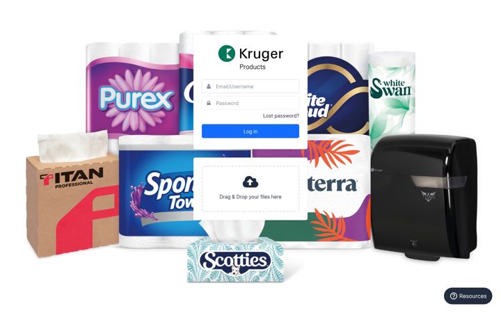Captură de ecran a krugerproductsassets.com